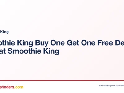 Smoothie King deal card