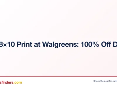 Walgreens deal card
