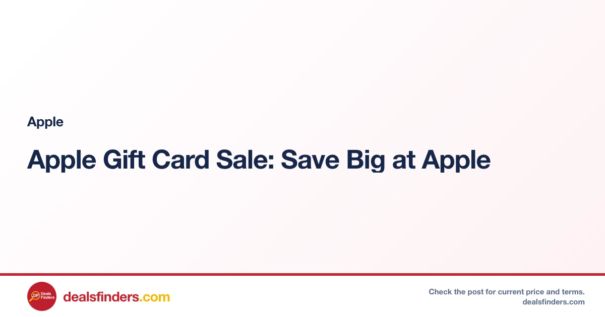 Apple Gift Card Sale: Save Big at Apple