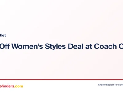 Coach Outlet deal card