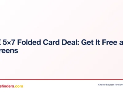 Walgreens deal card