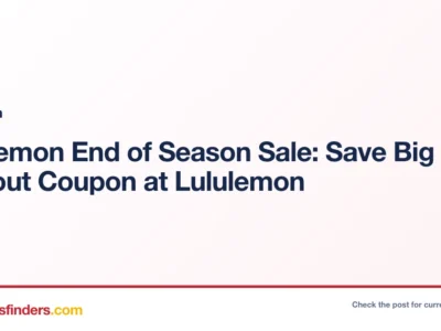 Lululemon deal card