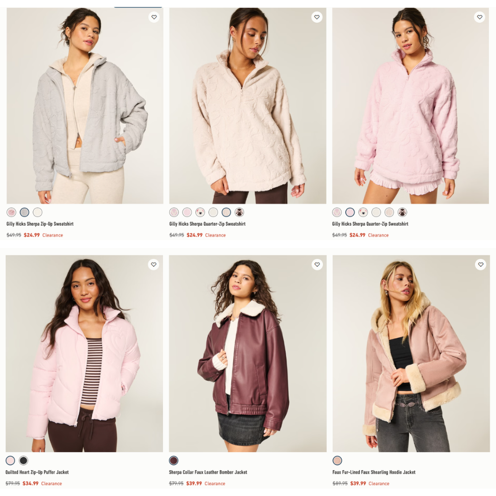 Women’s Jackets & Coats Clearance Sale: Save Up to 50% at Hollister
