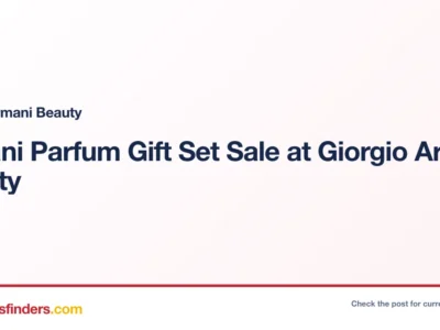Giorgio Armani Beauty deal card
