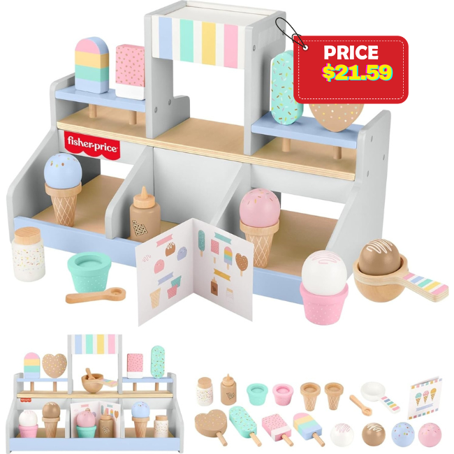 Pretend Play Toy Ice Cream Shop Set Sale: Save 41% at DealsFinders.com