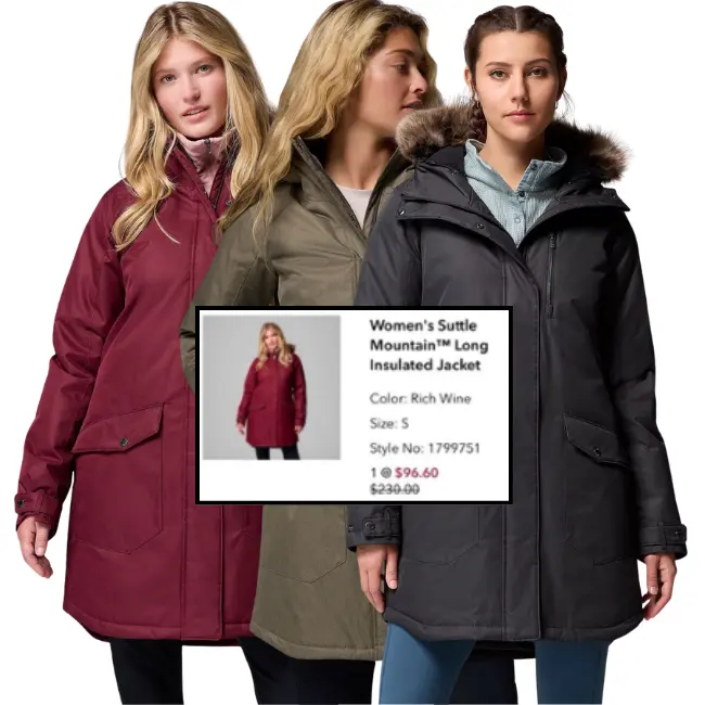 Winter Jacket 40% Off + Extra 30% Off Login + Free Shipping Deal at Columbia