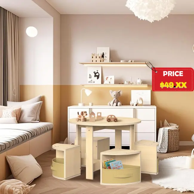 Toddler Table and Chair Set Coupon: Save 50% at Toddler Table and Chair Set