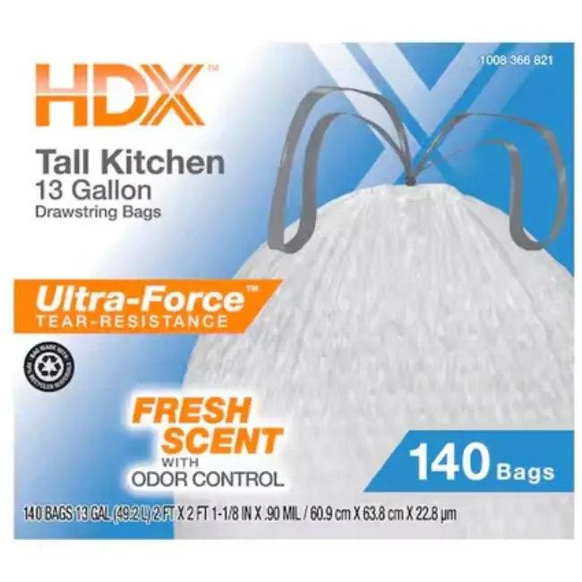 HDX 13-Gallon Trash Bags Deal: Save 25% at Homedepot