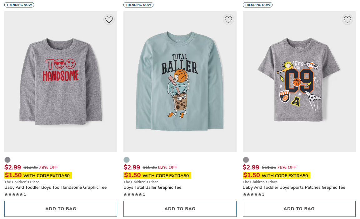 Kids Clothing Sale: Shop From $1.50 at The Children’s Place