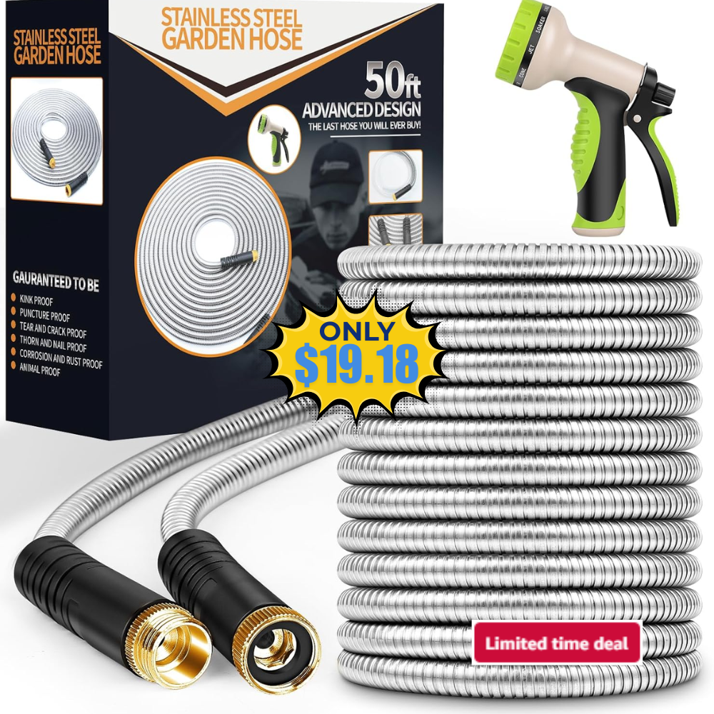 Garden Hose 50 ft Stainless Steel Sale: Save 30% at Best Store