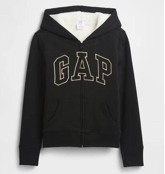 Kids Gap Logo Sherpa Hoodie Sale: $13.50 at Gap