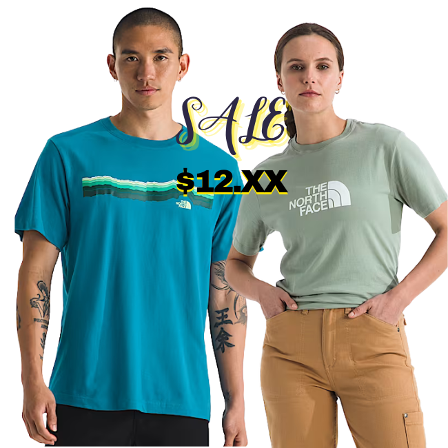 North Face T Shirts Sale: $12 Deal