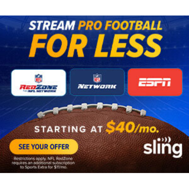 Sling TV Deal: Stream Live Sports & News Without Contracts