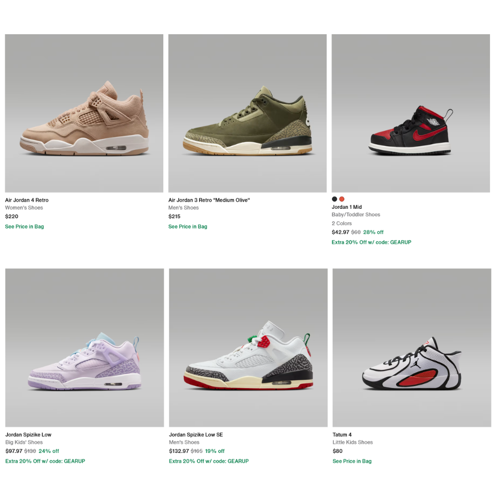 Jordan Shoes Sale: $33.58 at Nike, 20% Off Deal