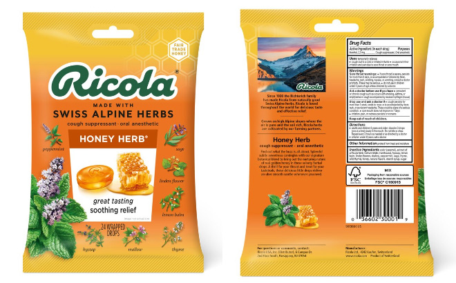 Ricola Cough Drops Deal: $3.83 at CVS