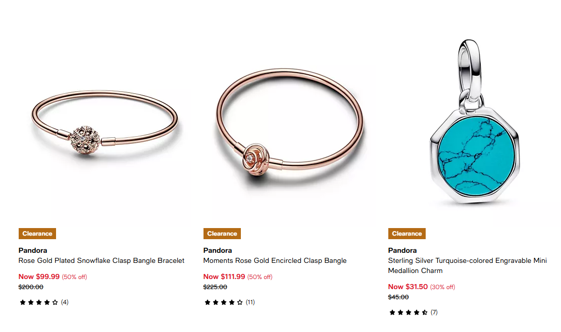 Pandora Jewelry Sale: Clearance at Macy’s