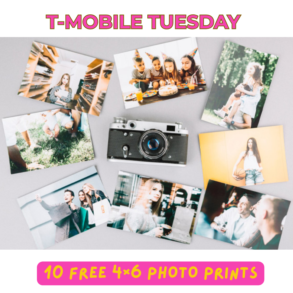 10 Free 4×6 Photo Prints Deal at T-Mobile Tuesday