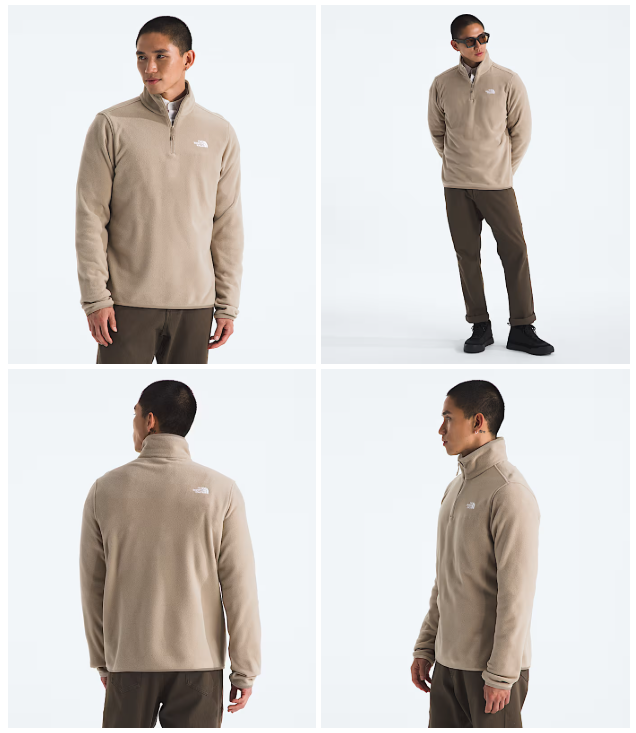 Men’s Glacier Fleece ¼-Zip Jacket Sale: Save 60% at The North Face