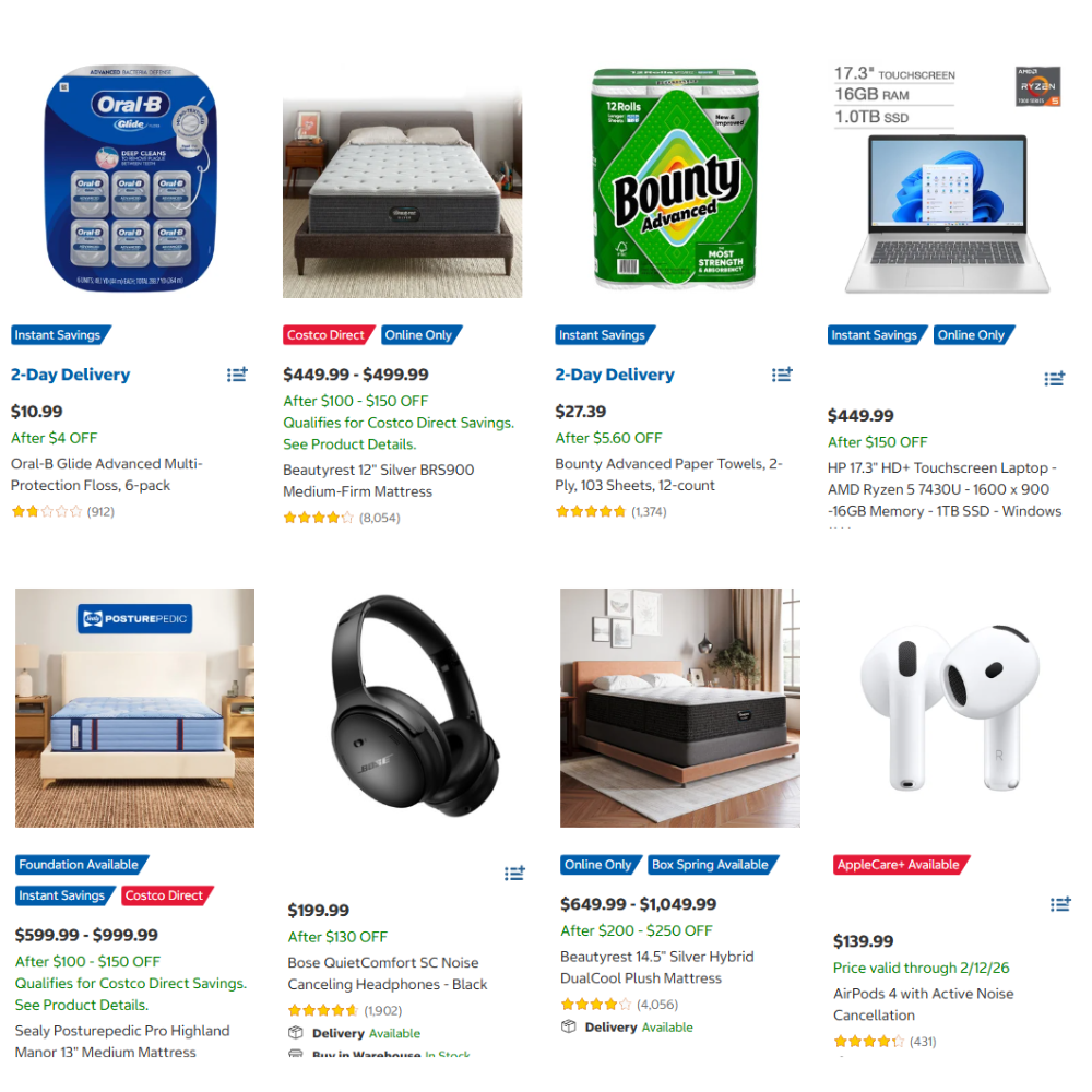 Costco Presidents’ Day Sale: Up to 40% Off Discount