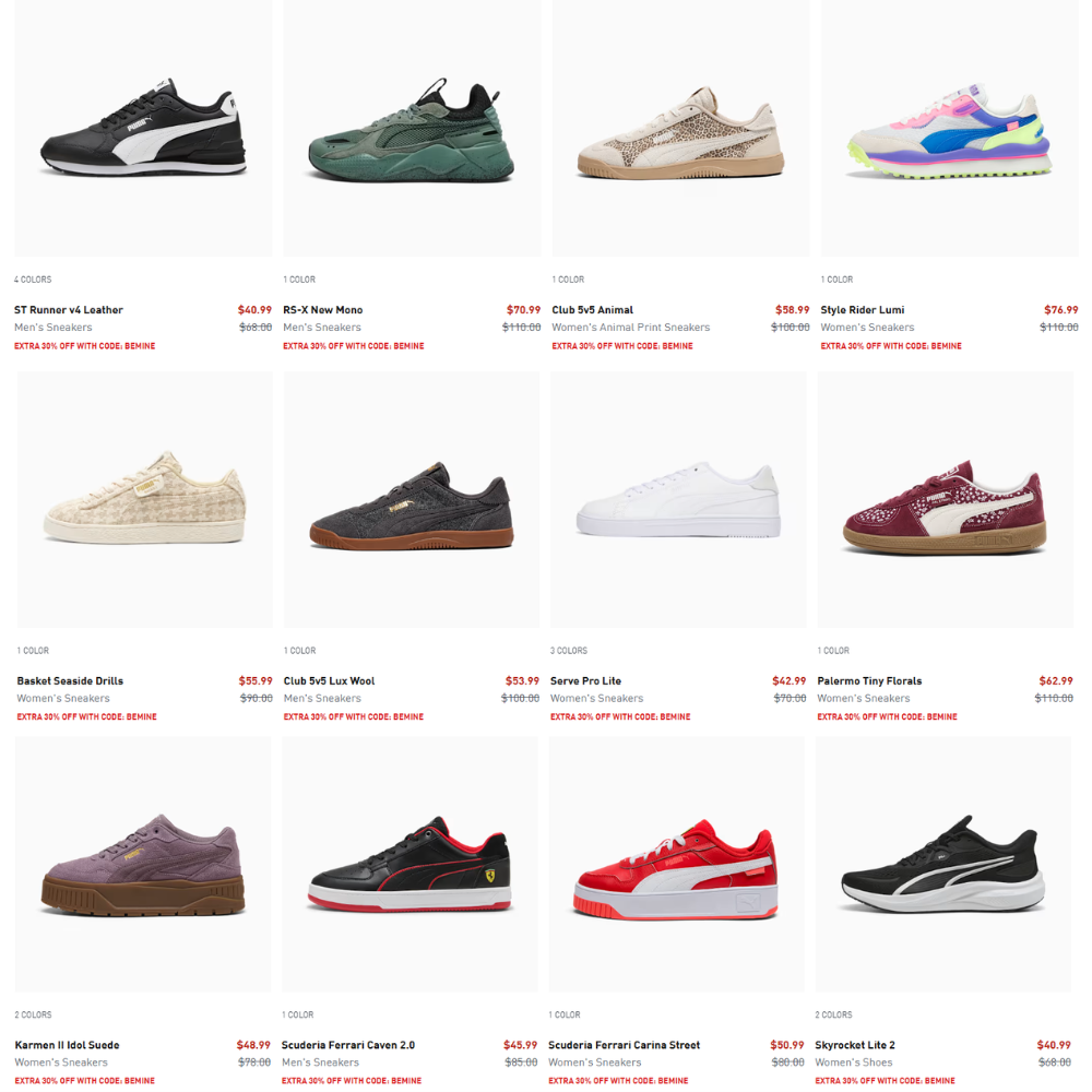 Puma Sneakers Sale: 65% Off Discount at Puma