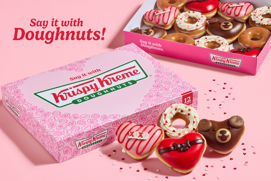 FREE Valentine’s Day Donut Deal at Krispy Kreme: Save $1