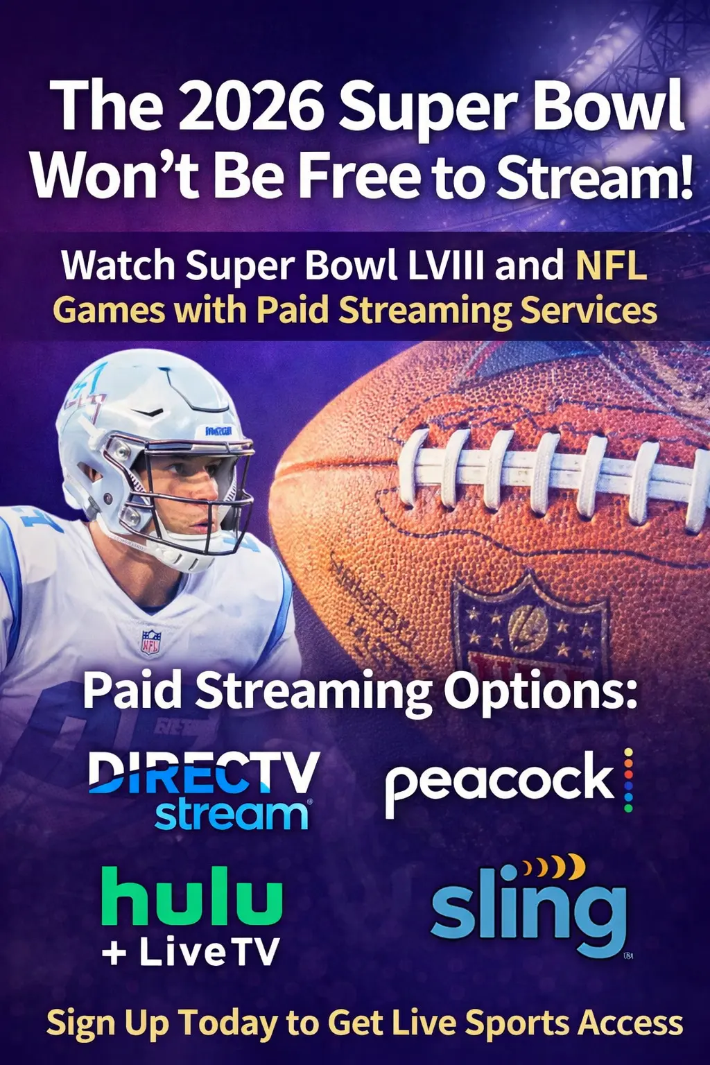 Super Bowl 2026 Streaming: No Longer Free on Peacock with Paid Subscription