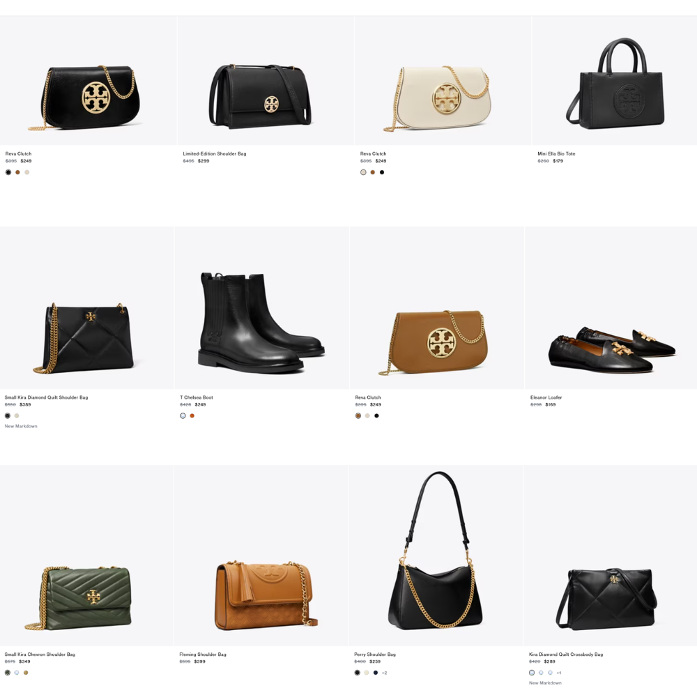 Women’s Designer Shoes & Bags Sale: 50% Off at Tory Burch