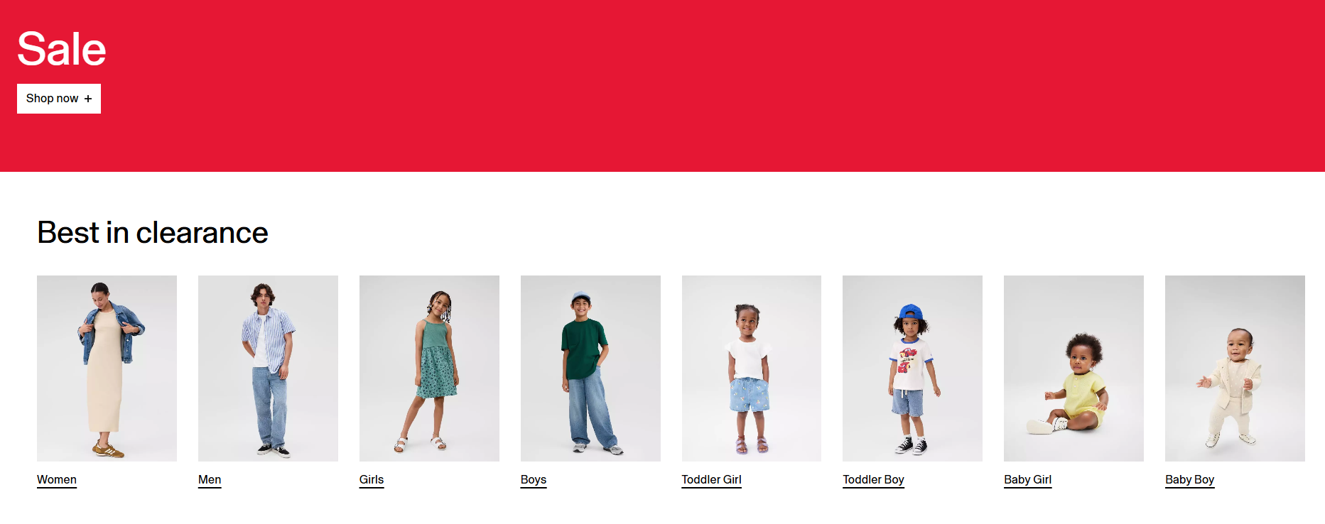 Gap Factory Clearance Sale: 75% Off + Extra 50% Deal