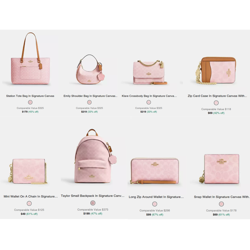 Coach Handbags Sale: Powder Pink Deal at Coach