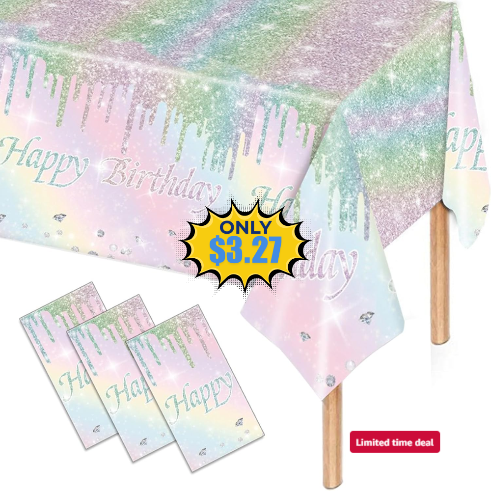 Kesfey Rainbow Tablecloths Sale: 55% Off Deal