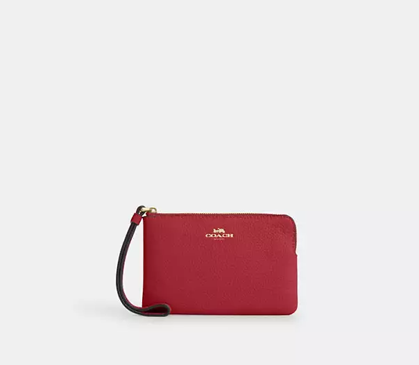Corner Zip Wristlet Sale: $30 at Coach Outlet