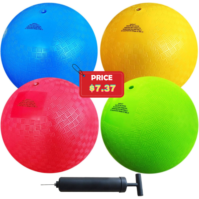 4-Pack 5 Inch Small Playground Balls Sale: Save 50% at DealsFinders