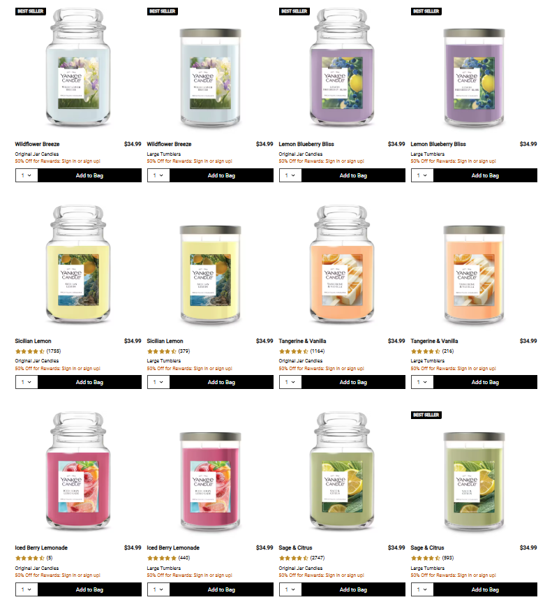 50% Off Candles Deal: Easter Scents at Yankee Candle
