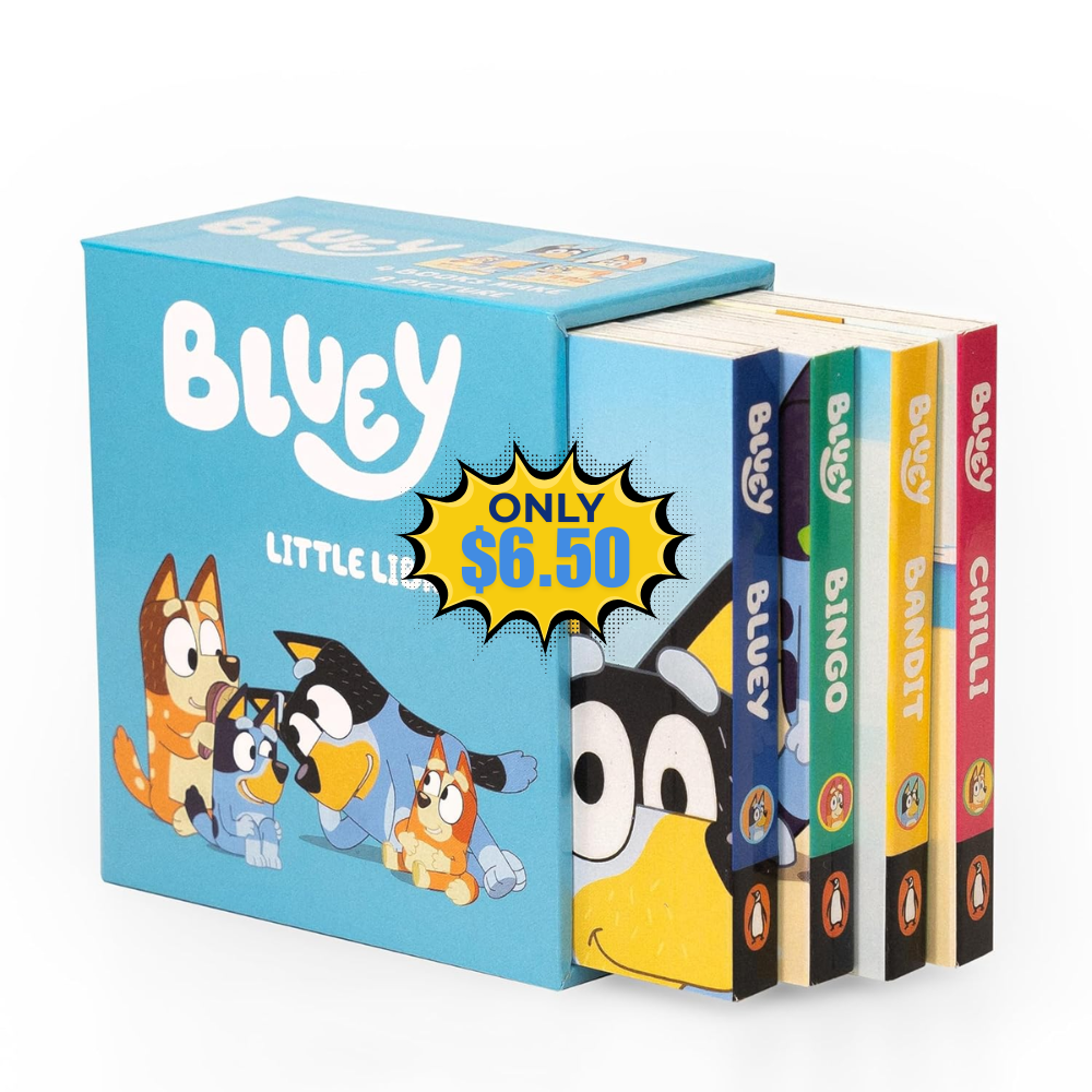 Bluey Little Library 4-Book Box Set: 50% Off at No Extra Cost