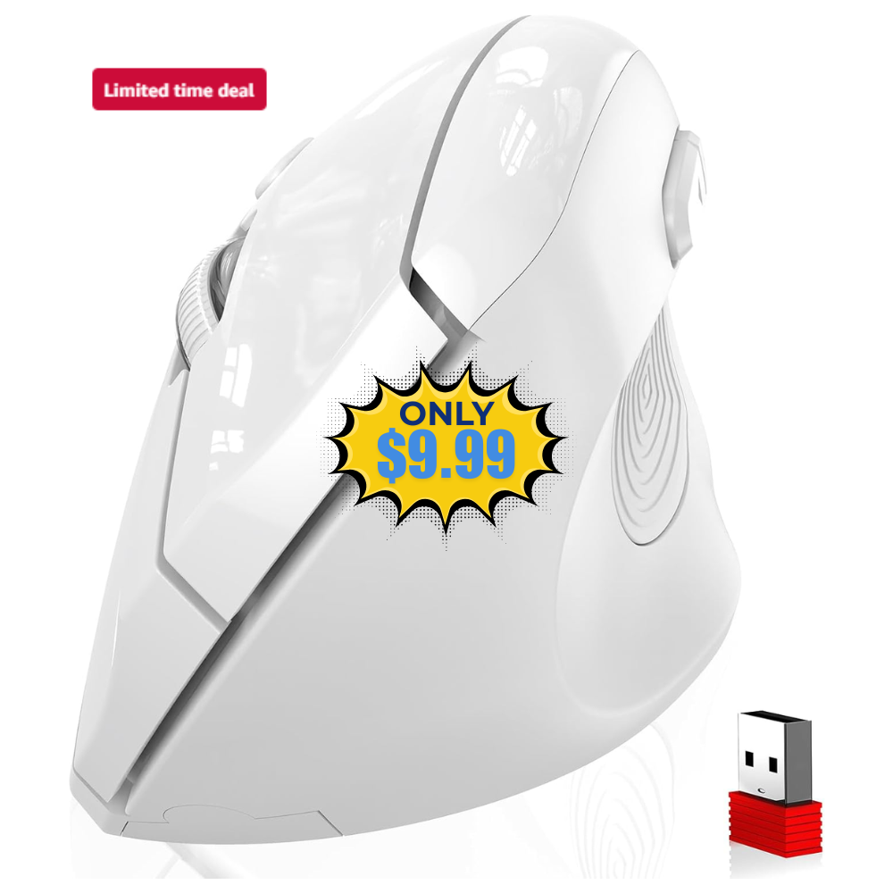 memzuoix Ergonomic Wireless Mouse Sale: Save 60% at SHOP HERE