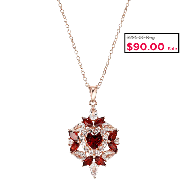 Heart Cluster Pendant Necklace Deal: $90 at Kohl’s