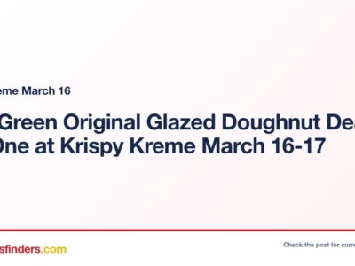 Krispy Kreme March 16 deal card