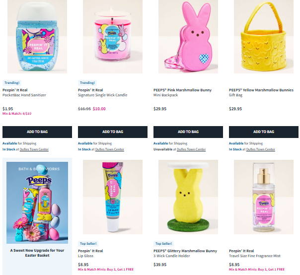 Bath & Body Works x Peeps Collab Sale: Save Big at Bath & Body Works