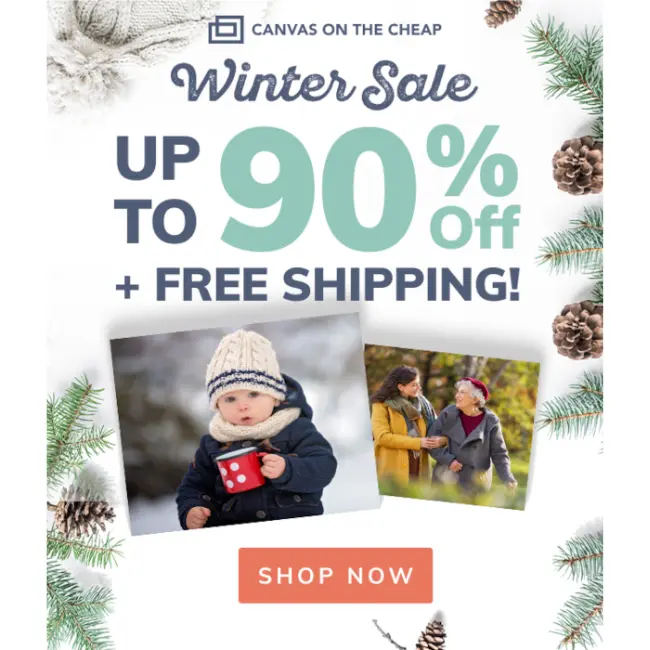 Canvas Sale: Up to 90% Off, Free Shipping Deal