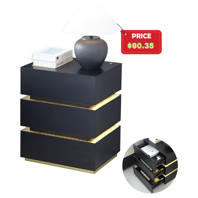 Black Nightstand Sale: 50% Off at DealsFinders.com
