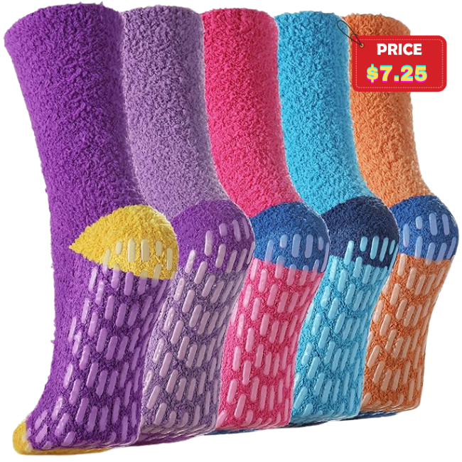 The current image has no alternative text. The file name is: 5-Pack-Fuzzy-Non-Slip-Socks.png