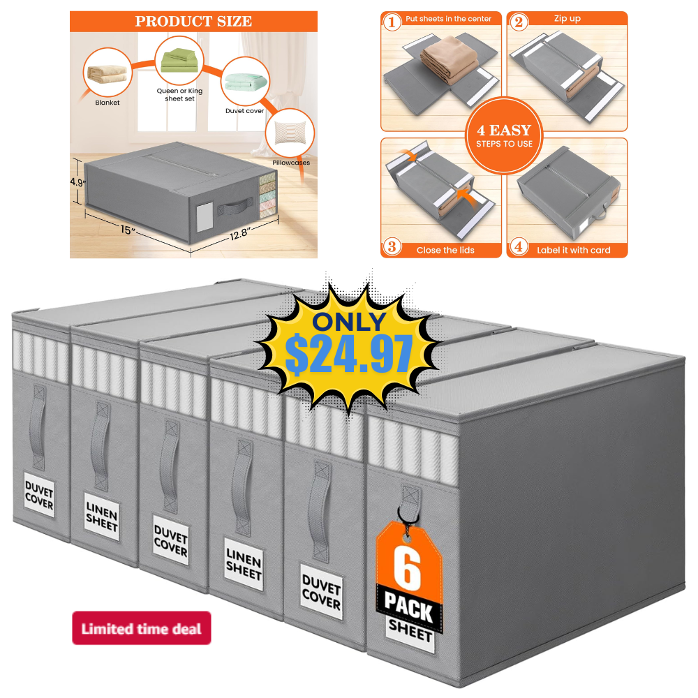 WOWBOX Sheet Organizers Sale: 32% Off