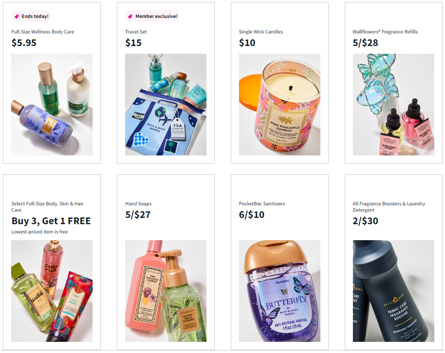 Bath & Body Works Top Offers Sale: Big Savings