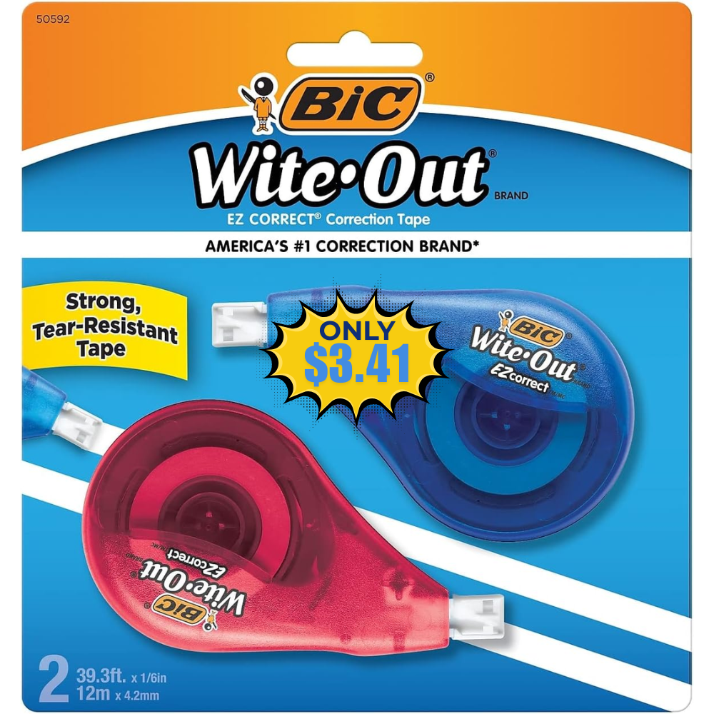 BIC Wite-Out Tape Deal: Save 40% with Subscribe & Save