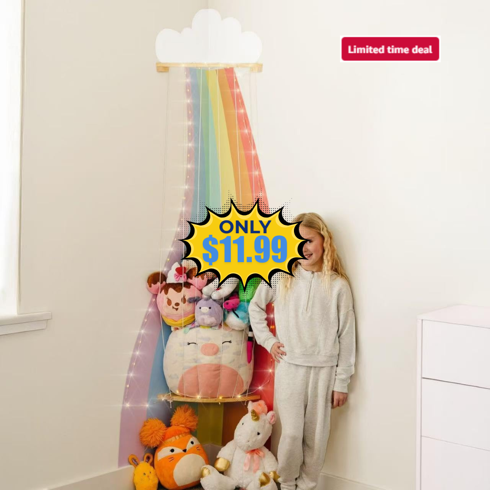 Corner Stuffed Animal Storage Organizer Deal: Save 50% Off