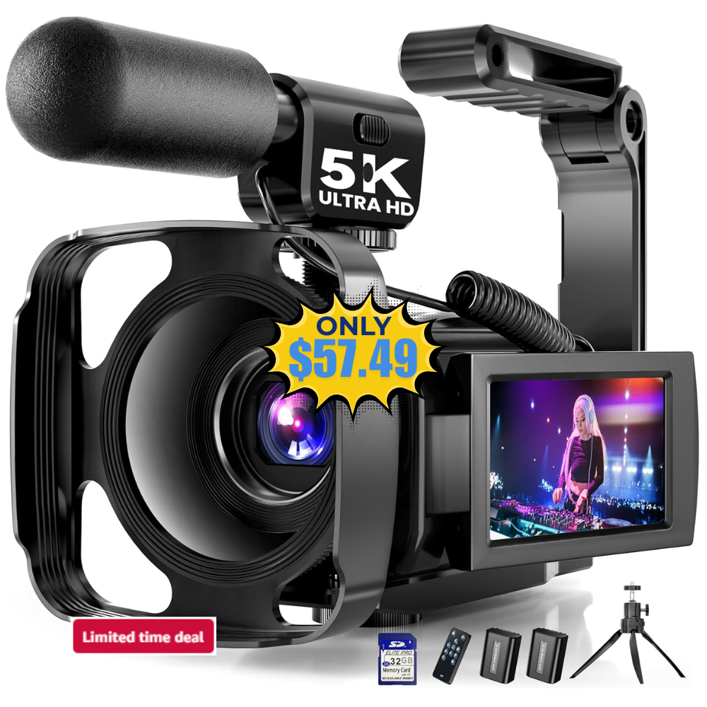 5K Video Camera Camcorder Deal: Save 43%