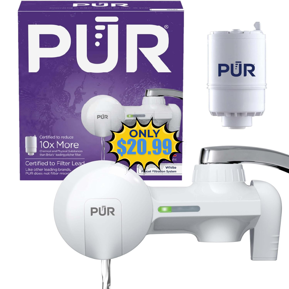 PUR Faucet Mount Water Filtration System Sale: Save 36% at System