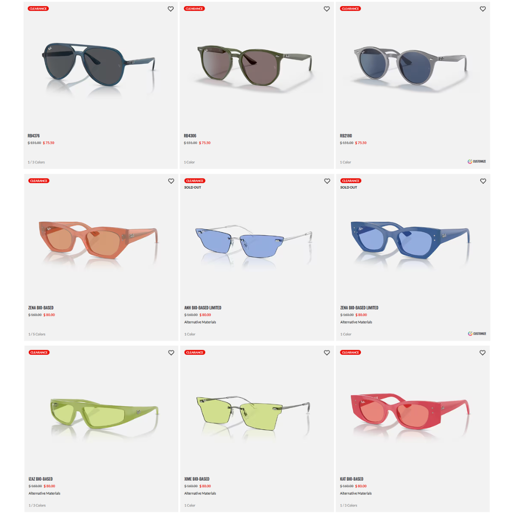 Ray-Ban Sunglasses Clearance Sale: Up to 50% Off from $75.50