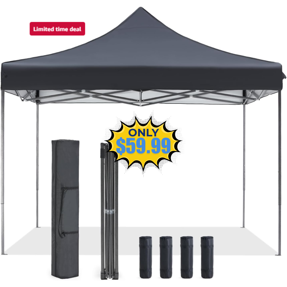 OLIXIS 10×10 Ft Pop Up Canopy Tent Sale: 40% Off