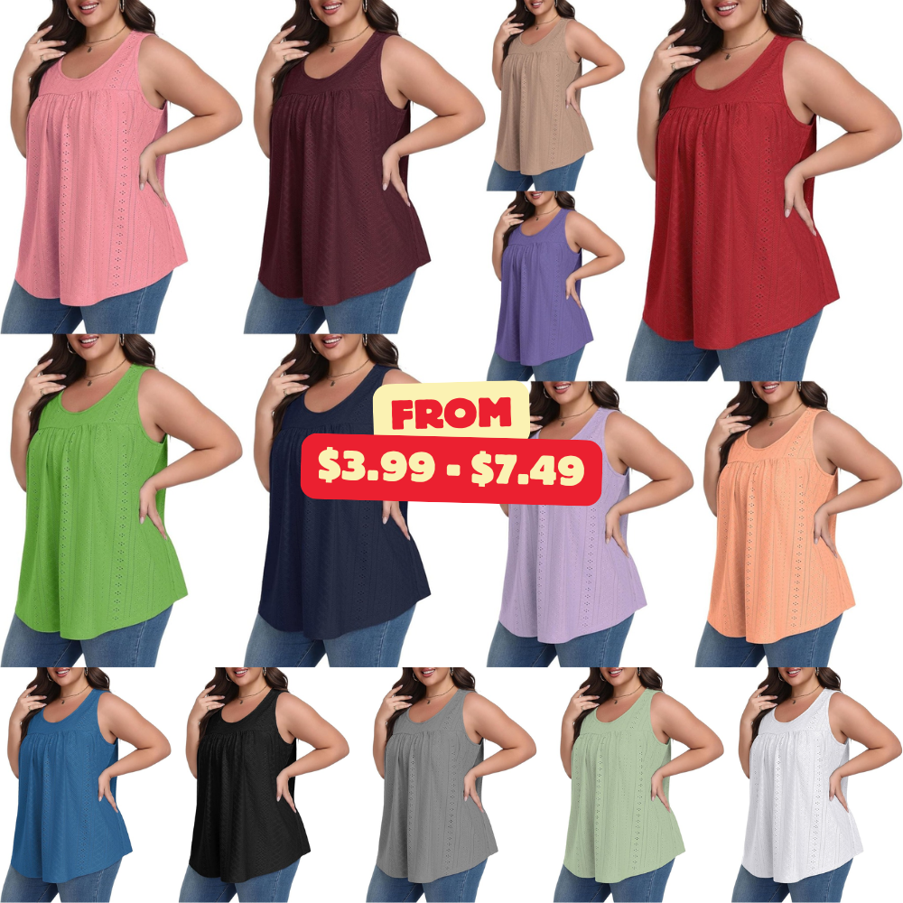 Lastshe Women’s Plus Size Tank Top Deal: Save with Promo Code